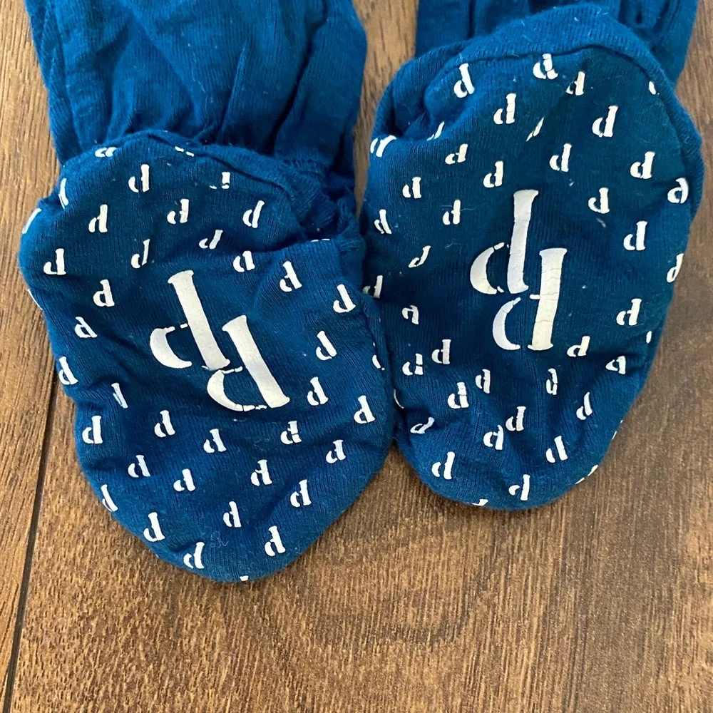 Posh Peanut 0-3 months Blue One Piece Footie Double Zip